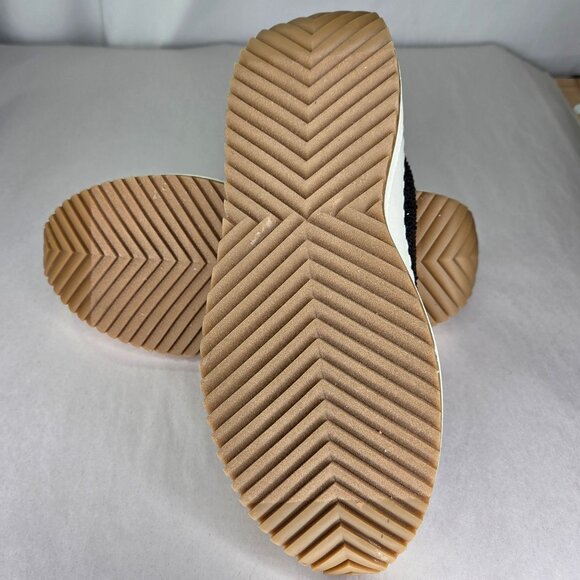 NWOT Wild Pair Highfive Lace-up Low-Top Sneakers - Black Bling - Picture 5 of 7